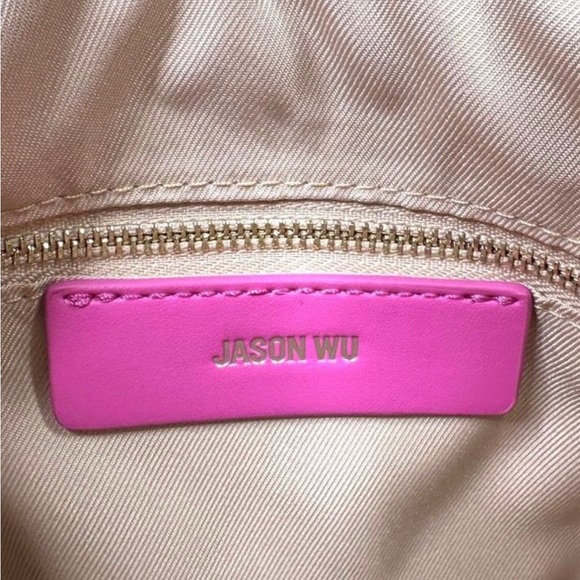 Y2K Jason Wu NWOT Hand Bag Puffy Pink Vegan Leather Purse with Braided Handle - Picture 8 of 11